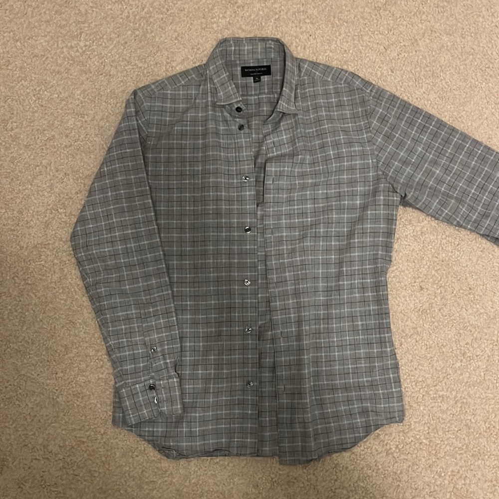 Banana Republic Tailored Slim Fit men’s dress shirt, M